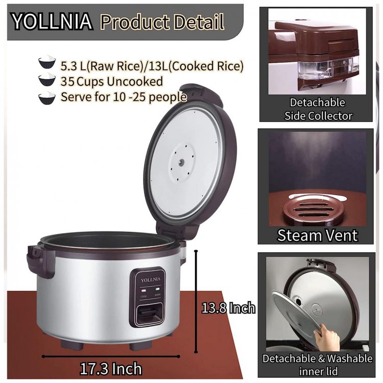 Panela-de-Arroz-13L-com-Modo-de-Aquecimento-Automatico-foto-4