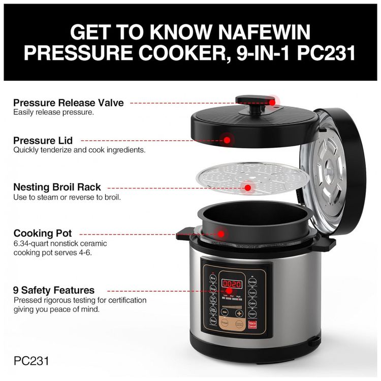 Panela-de-Pressao-Eletrica-63L-9-em-1-em-Aco-Inoxidavel-com-foto-3