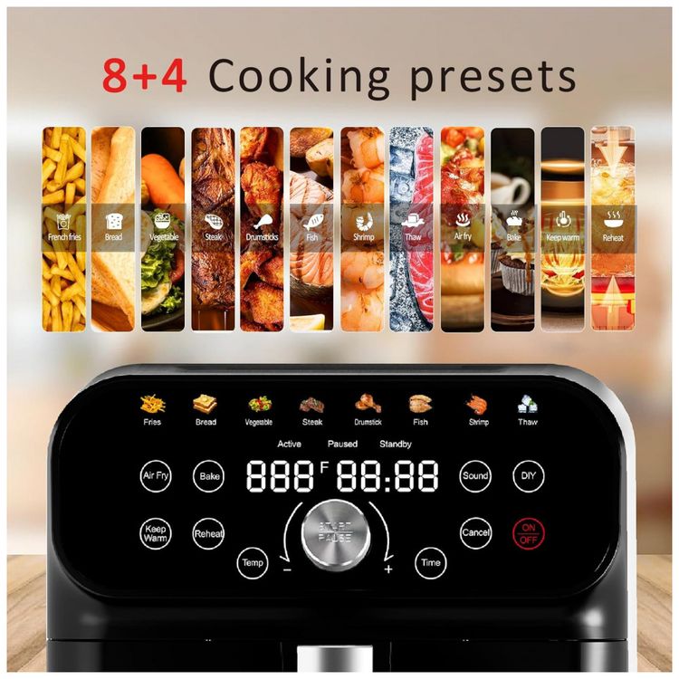 Fritadeira-Eletrica-Air-Fryer-12-em-1-62-Litros-com-Tela-foto-1