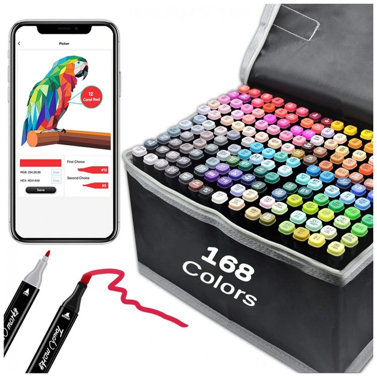 Conjunto-de-Canetas-Artisticas-170-Cores-com-Pontas-Duplas-foto-0
