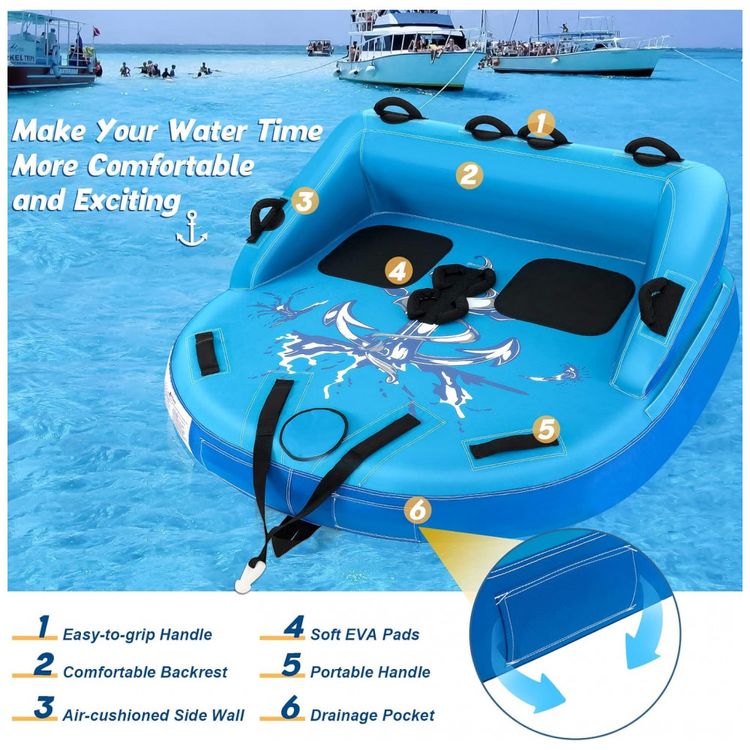 Boia-Rebocavel-Aquatica-para-2-Pessoas-com-Estilo-Sofa-com-foto-3