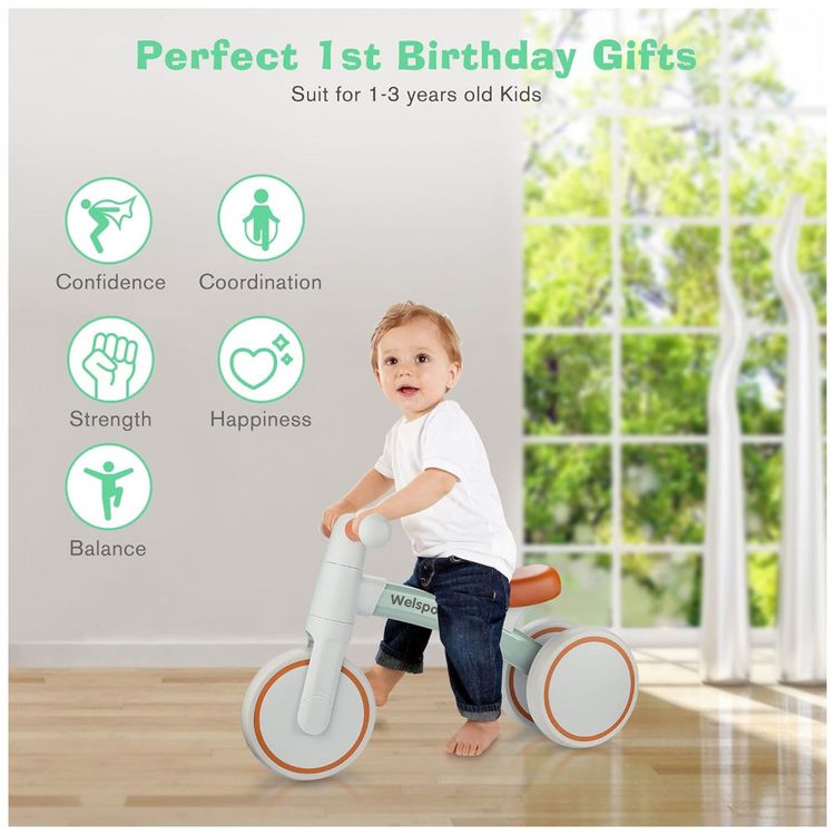 Bicicleta-sem-Pedal-com-3-Rodas-para-Criancas-de-1-a-3-Anos-foto-1