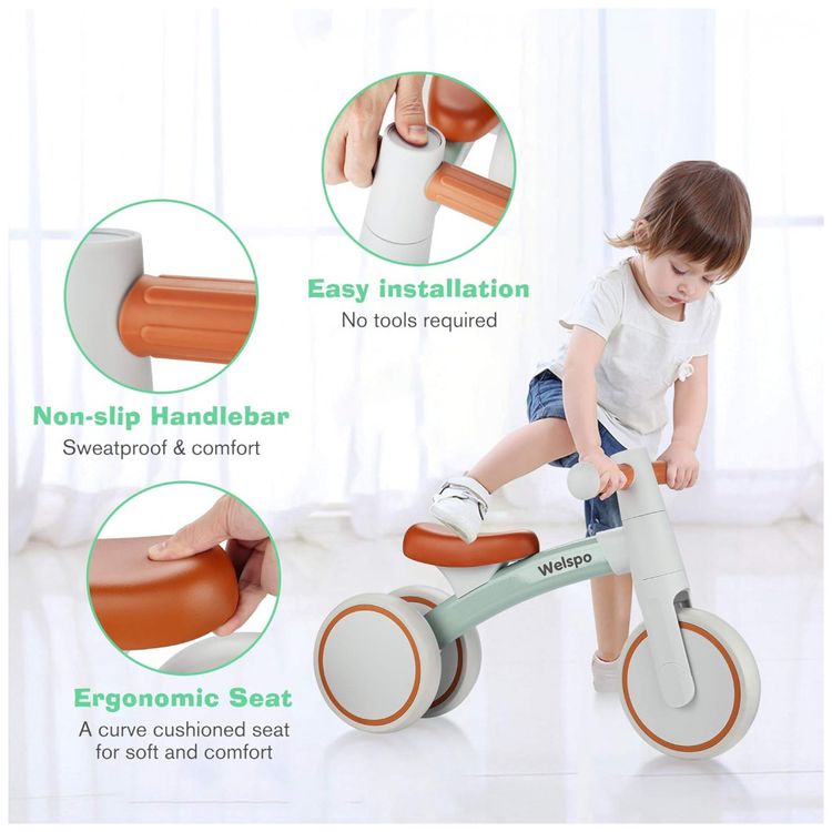 Bicicleta-sem-Pedal-com-3-Rodas-para-Criancas-de-1-a-3-Anos-foto-2