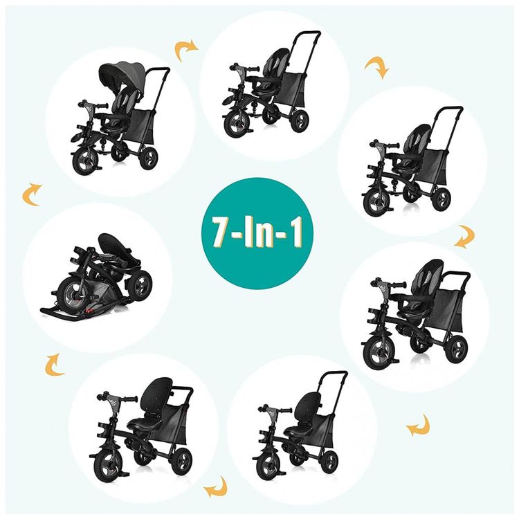 Triciclo-Infantil-7-em-1-com-Alca-de-Empurrar-Cobertura-foto-2