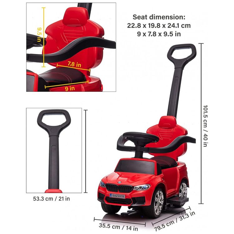 Carrinho-de-Passeio-Infantil-4-em-1-com-Alca-Assento-de-foto-2