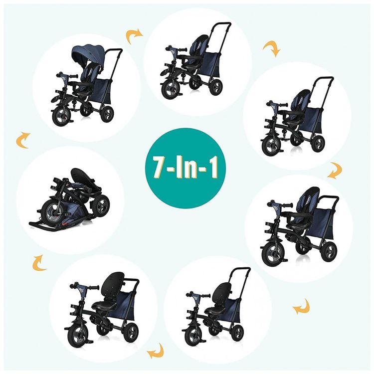 Triciclo-Infantil-7-em-1-com-Alca-de-Empurrar-Cobertura-foto-2