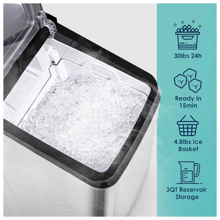 Maquina-de-Gelo-Automatica-ate-1-Kg-H-Aco-Inoxidavel-com-foto-2