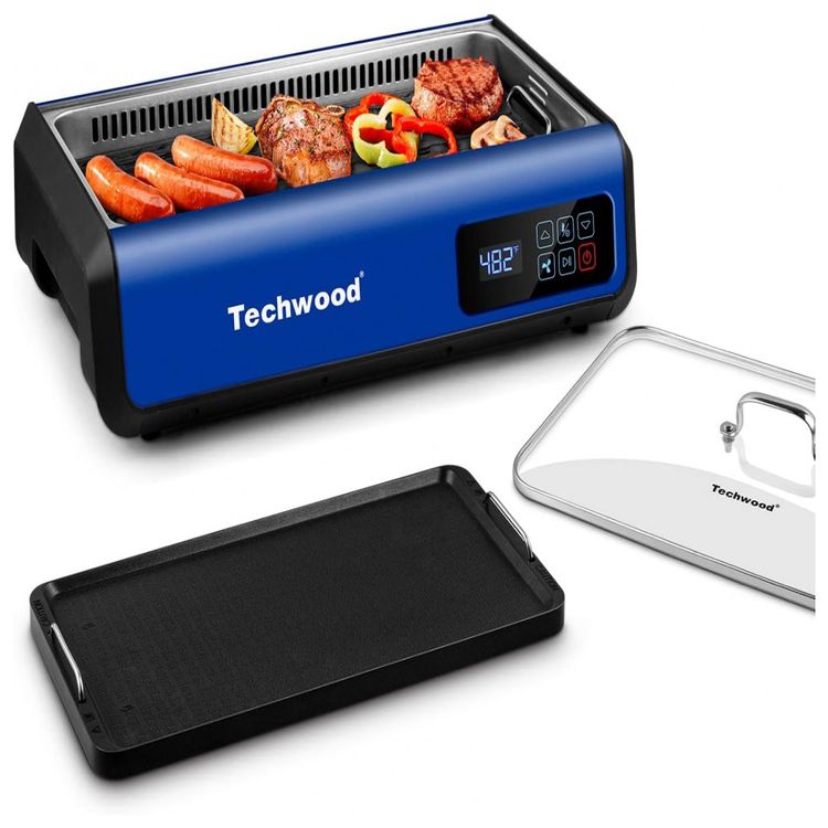 Techwood-Churrasqueira-Eletrica-Portatil-serve-5-Porcoes-com-foto-0