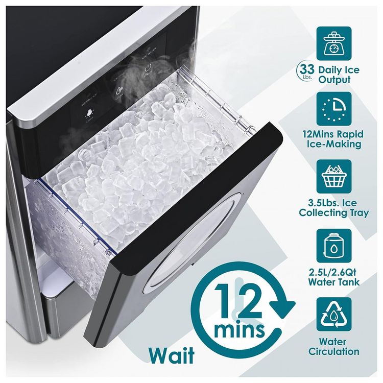 Maquina-de-Gelo-Automatica-ate-2.2Kg-H-Aco-Inoxidavel-com-foto-2