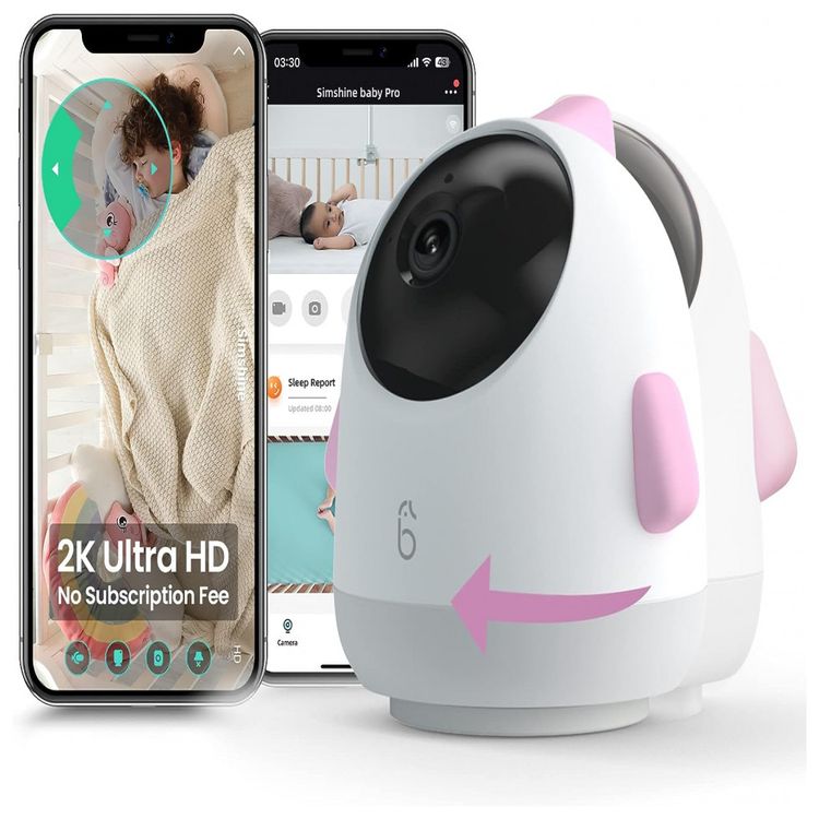Baba-Eletronica-Monitor-com-Camera-2K-HD-Rotacao-de-360-foto-0