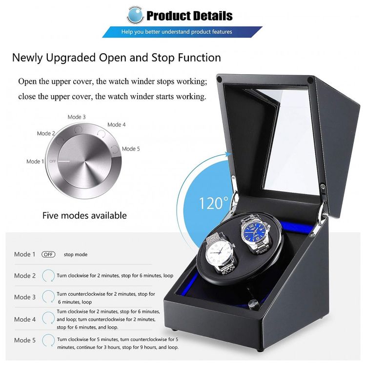Caixa-Estojo-Rotativo-Automatico-para-Relogios-com-Luz-e-foto-1