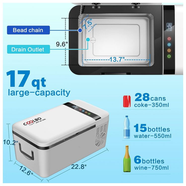 COOLBO-Mini-Geladeira-Cooler-Automotiva-Eletrico-Portatil-foto-1