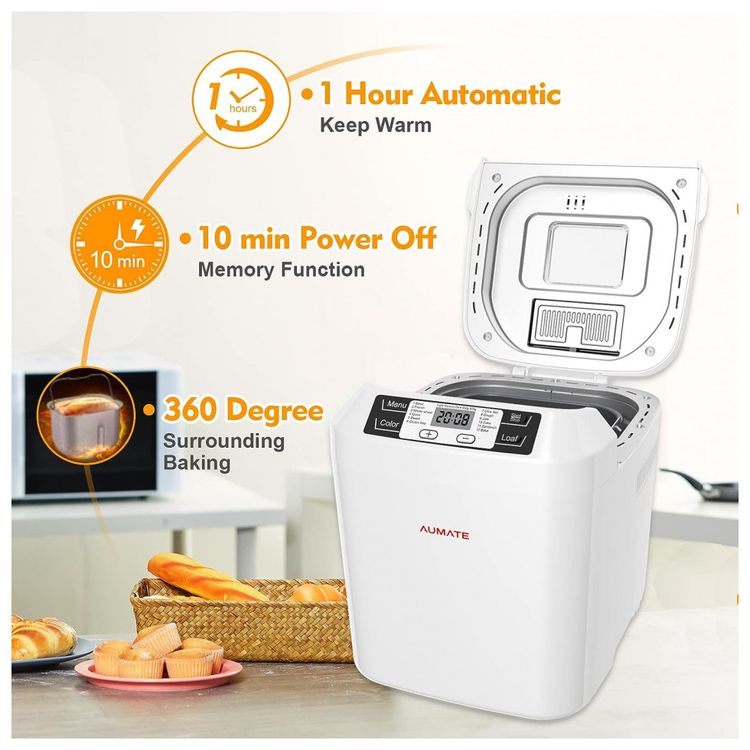 Panificadora-Automatica-com-12-Modos-Branca-110v-AUMATE-foto-2