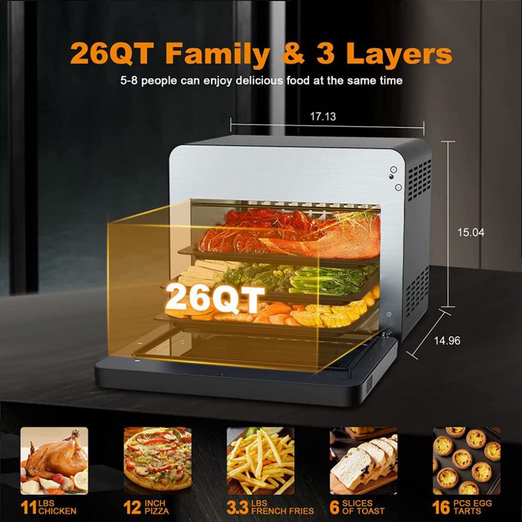 Geek-Chef-Fritadeira-Eletrica-AirFryer-26L-com-50-Modos-e-foto-1