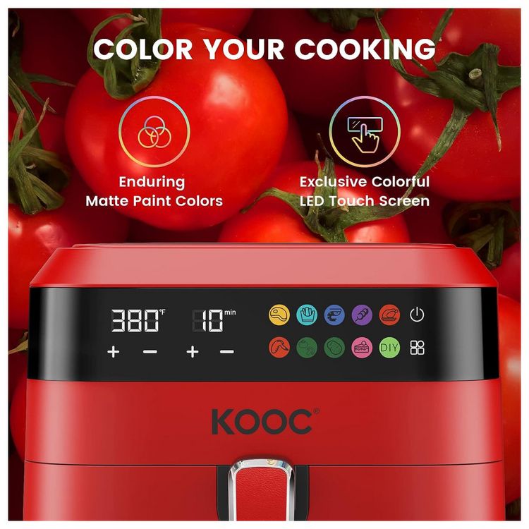 KOOC-Fritadeira-Eletrica-Air-Fryer-7L-com-Painel-de-foto-1