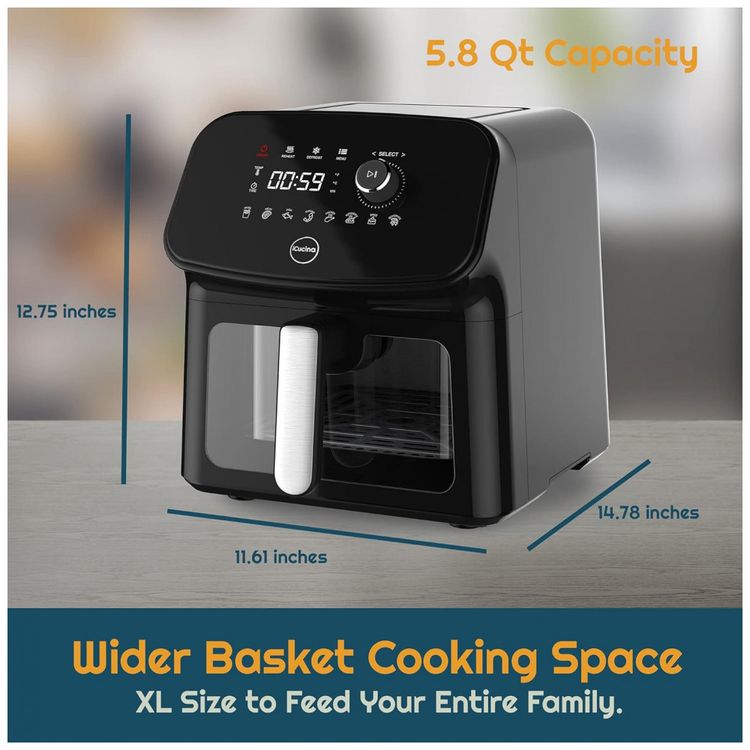 Fritadeira-Eletrica-Air-Fryer-10L-com-Painel-de-Controle-foto-3