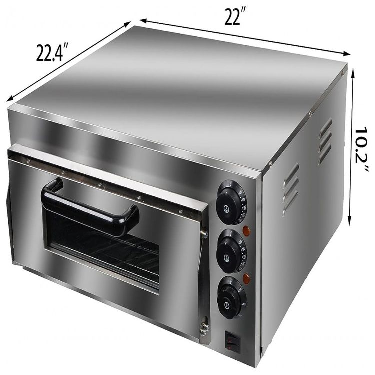 Forno-Eletrico-Duplo-de-Bancada-para-Pizza-em-Aco-foto-3