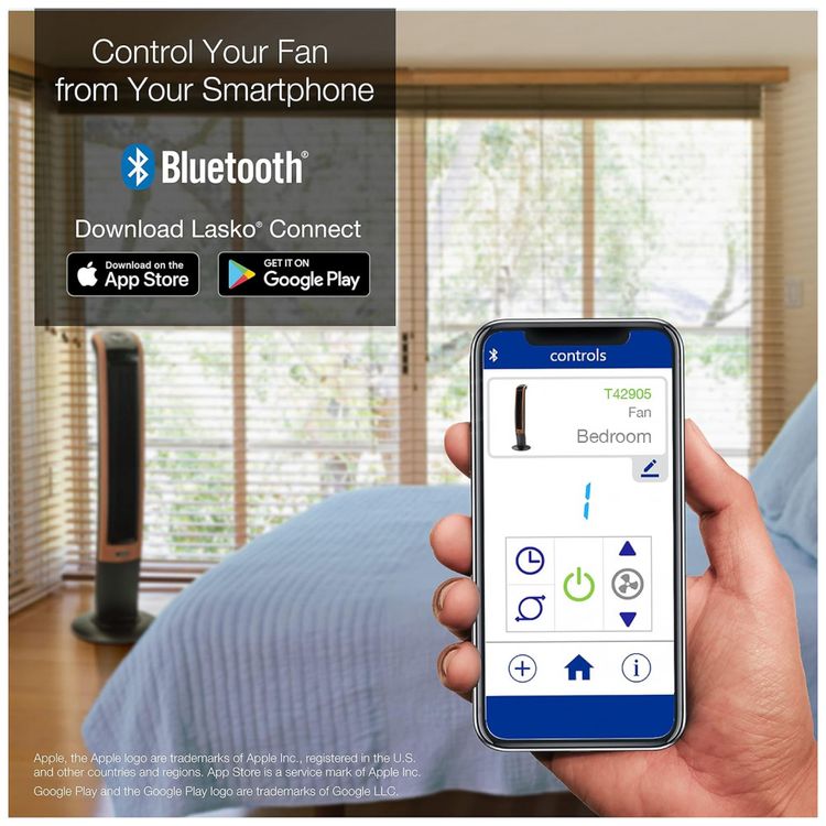 Ventilador-de-Torre-com-Bluetooth-3-Velocidades-Silenciosas-foto-1