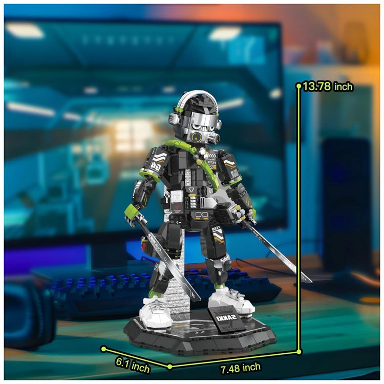 Kit-de-Construcao-Robo-Mecha-Guerreiro-Vetorial-Flexivel-com-foto-1