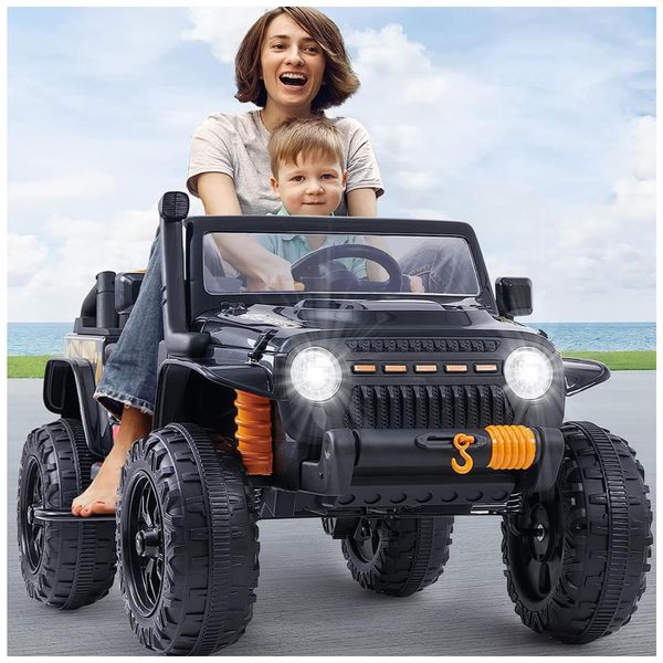 Carro-Eletrico-Infantil-2-Assentos-com-Controle-Remoto-e-foto-0