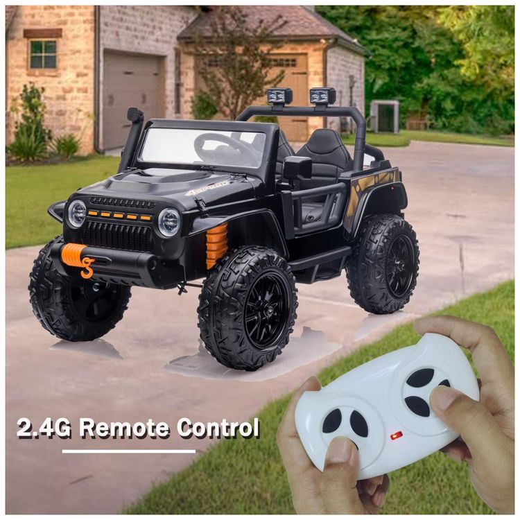 Carro-Eletrico-Infantil-2-Assentos-com-Controle-Remoto-e-foto-2