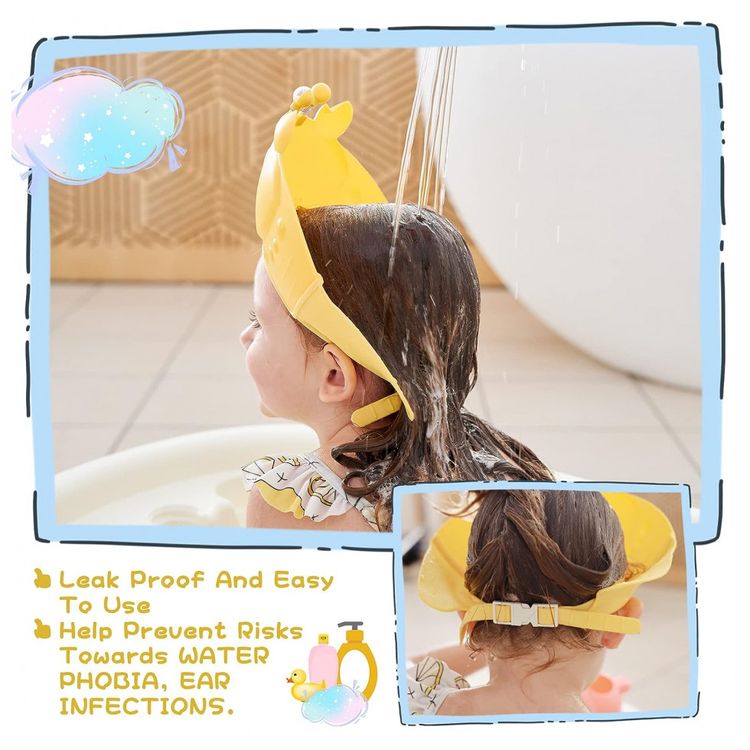 Chapeu-Viseira-Infantil-Protetor-de-Olhos-Hora-do-Banho-foto-2