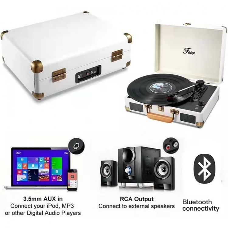 Vitrola-Toca-Discos-com-Plataforma-3-Velocidades-sem-fio-foto-3