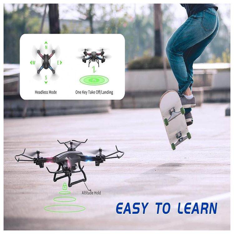 Drone-para-Adultos-com-Camera-2K-HD-Controle-de-Voz-e-Gesto-foto-1