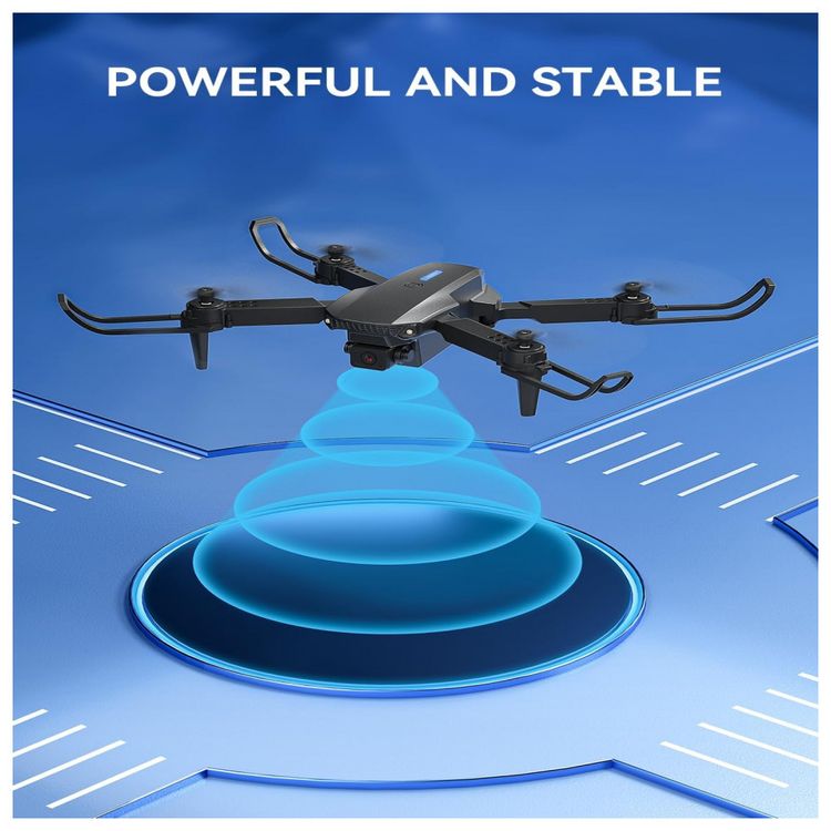 ROVPRO-E58-Drone-com-Camera-HD-1080P-WiFi-para-Adultos-Azul-foto-2