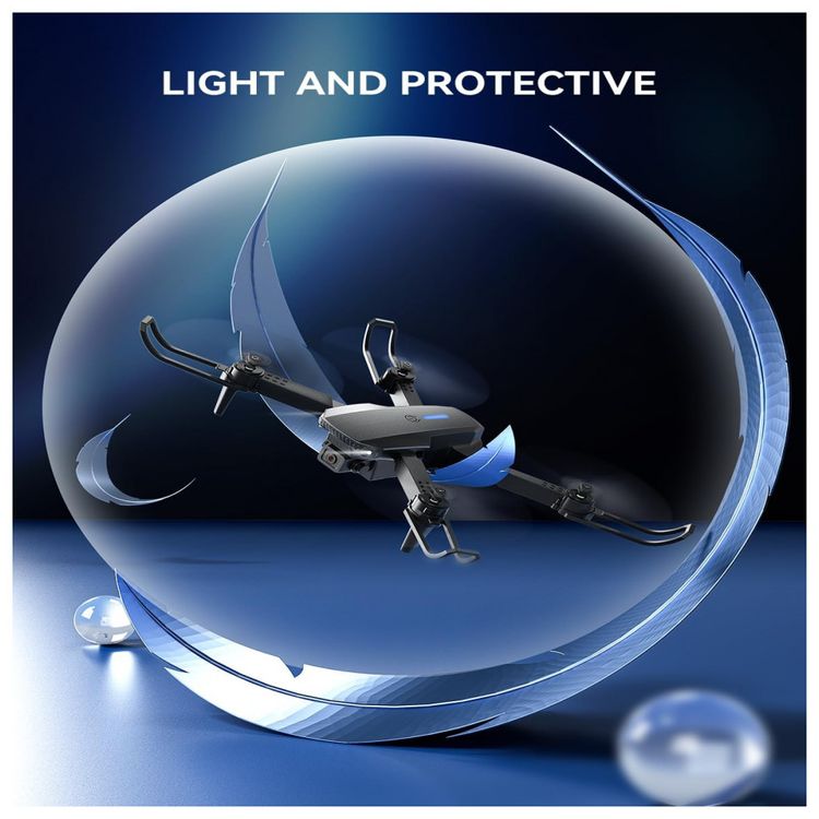 ROVPRO-E58-Drone-com-Camera-HD-1080P-WiFi-para-Adultos-Azul-foto-5