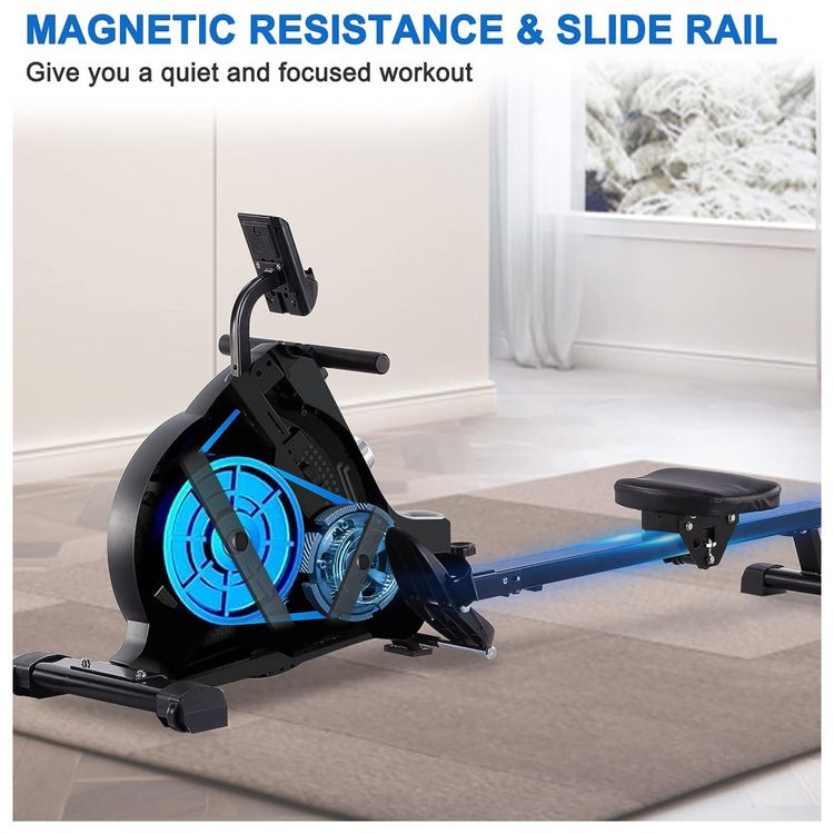 ECHANFIT-Aparelho-Remador-Magnetico-com-Bluetooth-para-foto-2