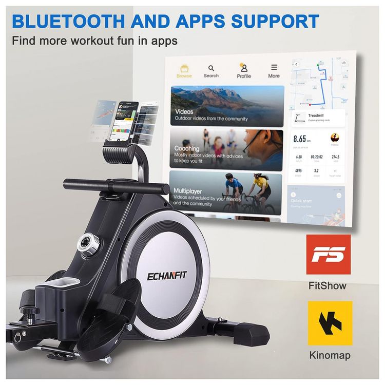 ECHANFIT-Aparelho-Remador-Magnetico-com-Bluetooth-para-foto-4
