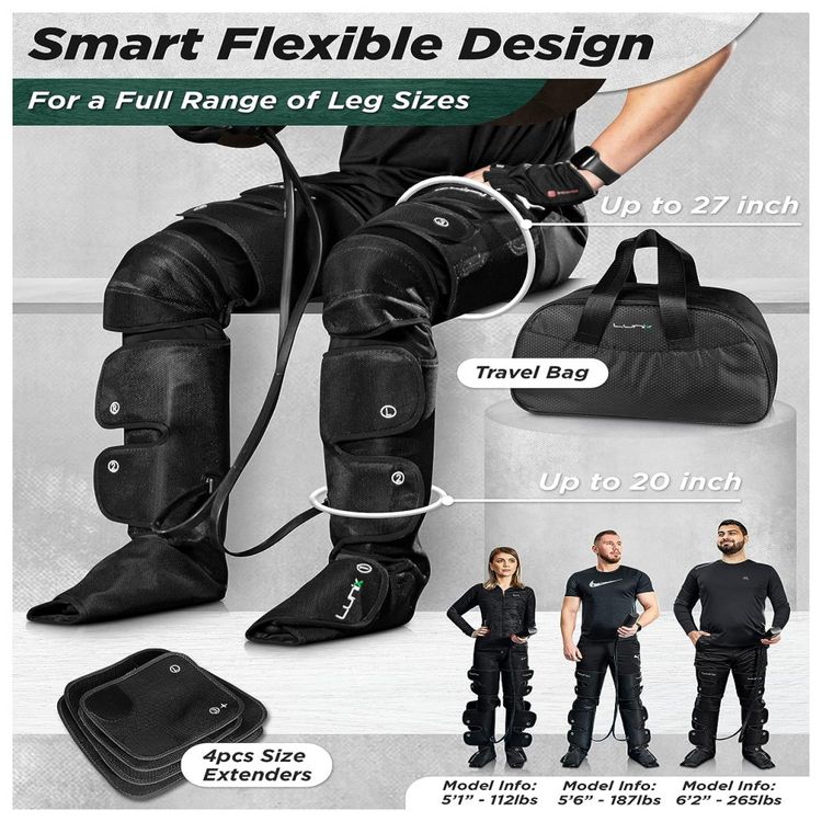 Massageador-Eletrico-de-Compressao-para-Pernas-e-Pes-4-Modos-foto-2
