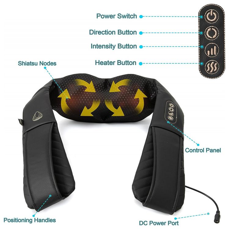 Massageador-Shiatsu-Eletrico-Portatil-3D-para-Ombros-foto-2