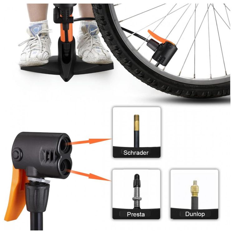 Bomba-de-Piso-Ergonomica-para-Bicicleta-com-Medidor-e-foto-2