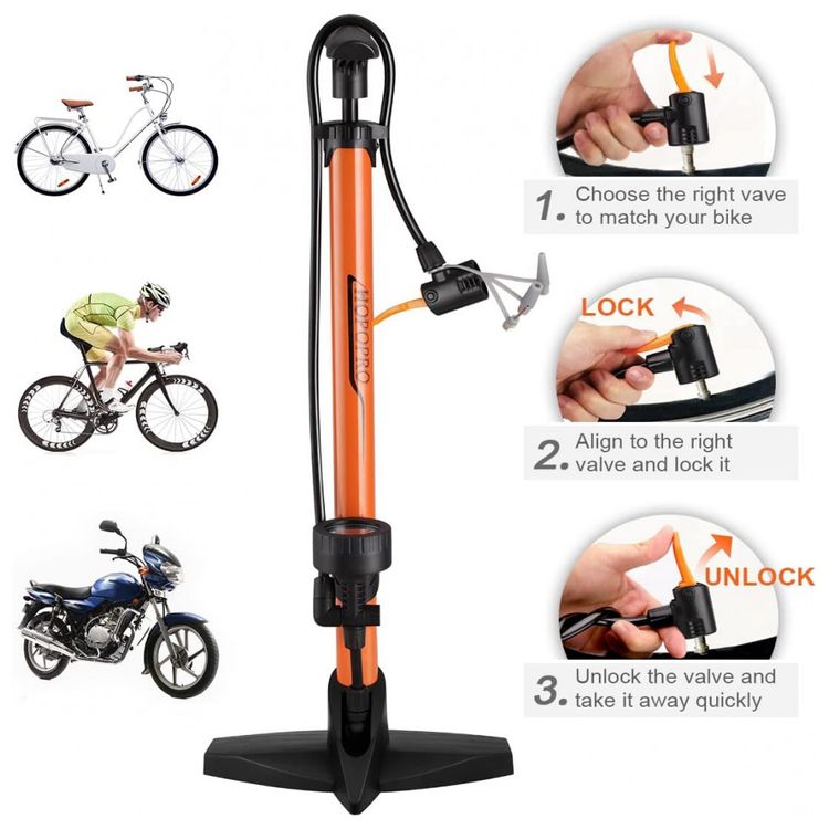 Bomba-de-Piso-Ergonomica-para-Bicicleta-com-Medidor-e-foto-4