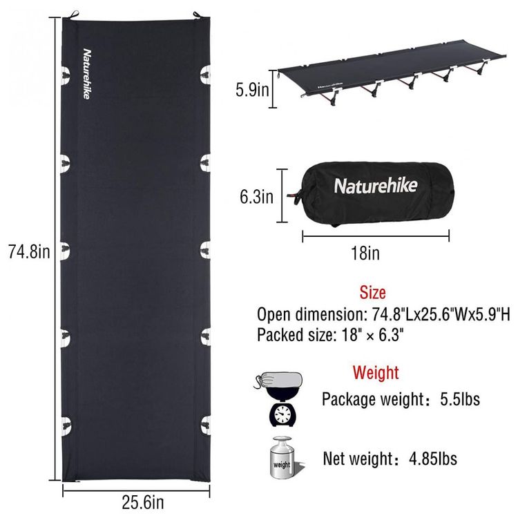 Naturehike-NH20JJ001-Cama-Acampamento-Camping-Dobravel-foto-4