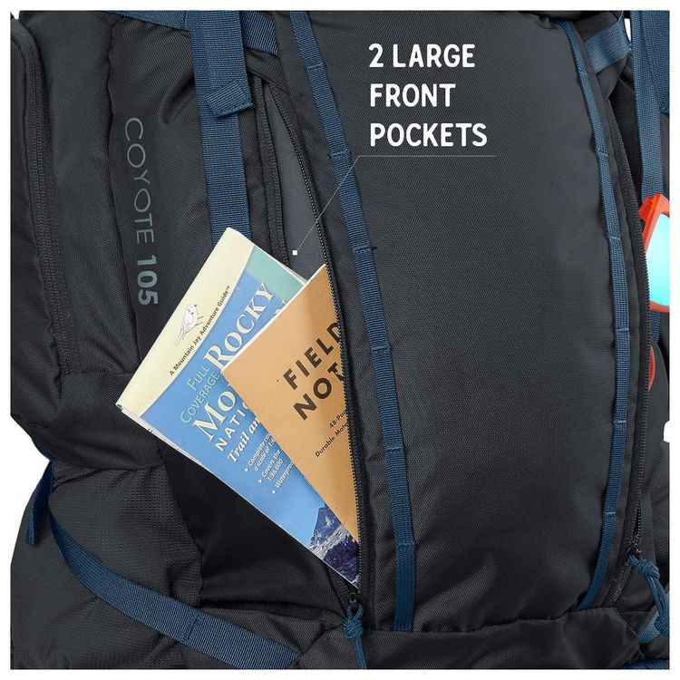 Kelty-Mochila-de-Acampamento-Camping-85L-Impermeavel-Preta-foto-3