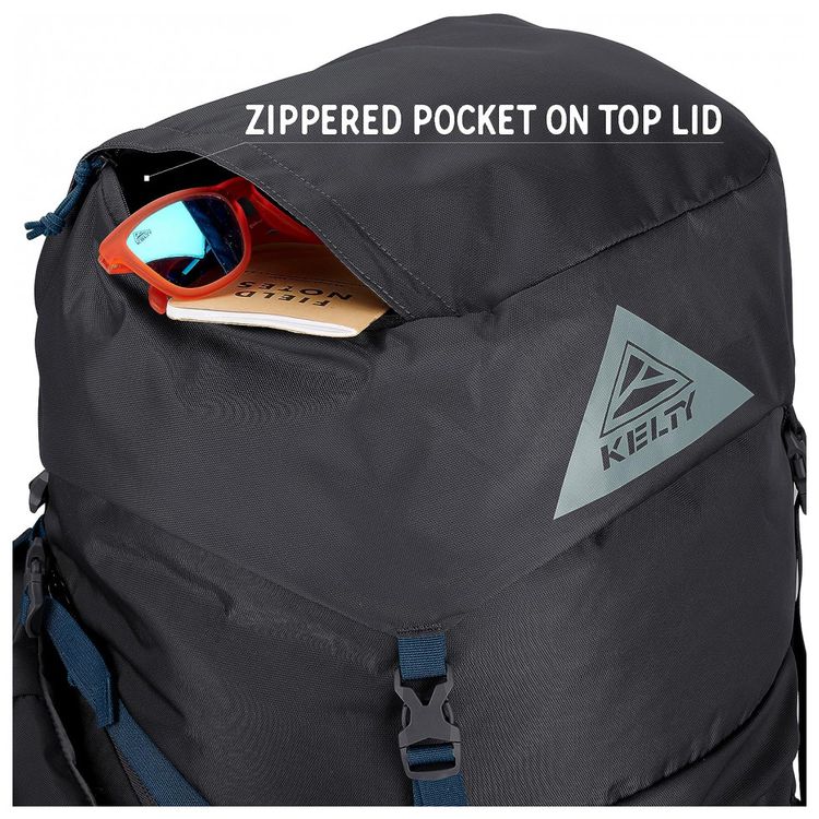 Kelty-Mochila-de-Acampamento-Camping-85L-Impermeavel-Preta-foto-4