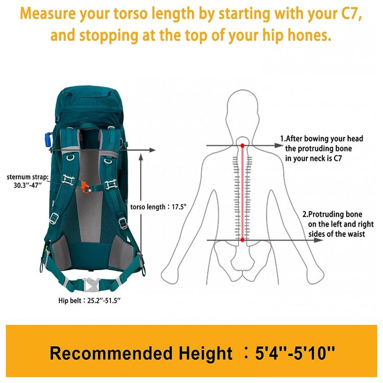 N-NEVO-RHINO-Mochila-de-Acampamento-Camping-45L-foto-4