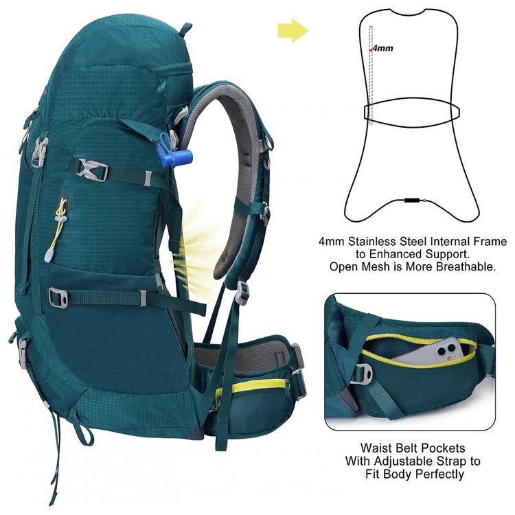 N-NEVO-RHINO-Mochila-de-Acampamento-Camping-45L-foto-1