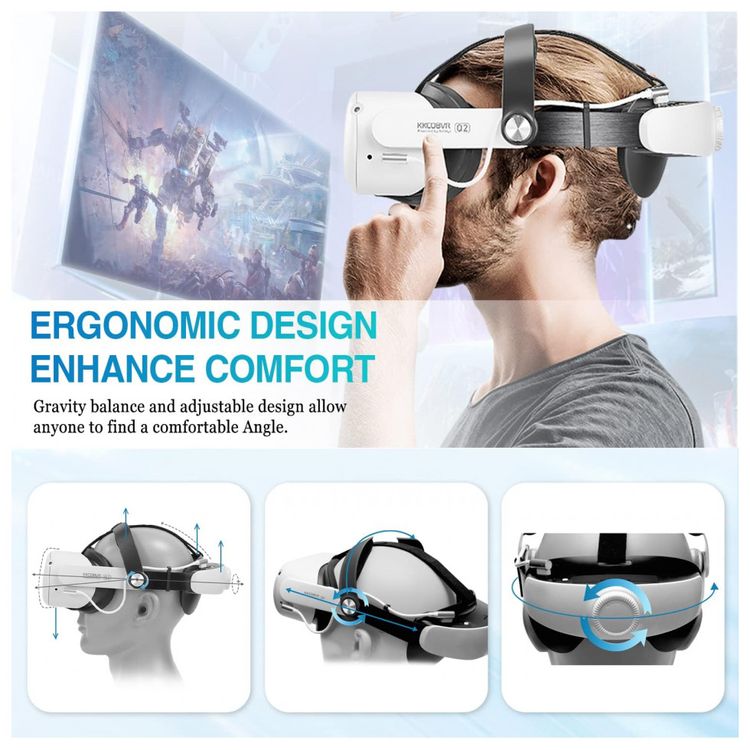 KKCOBVR-Q2-Elite-Strap-with-Battery-for-Oculus-Quest-2-foto-2