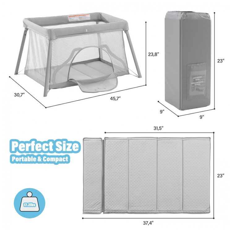 Berco-Cercado-Portatil-2-em-1-com-Colchao-Confortavel-e-foto-3