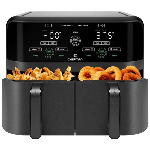 Fritadeira-Eletrica-Airfryer-com-2-Cestos-de-3L-e-Painel-de-foto-0