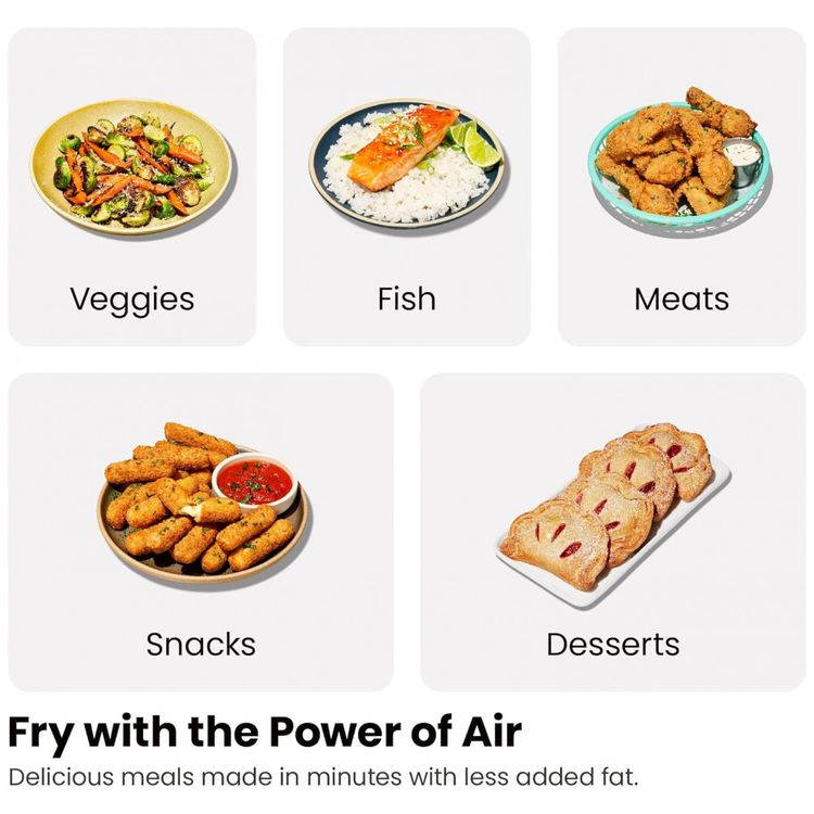 Fritadeira-Eletrica-Airfryer-com-2-Cestos-de-3L-e-Painel-de-foto-1