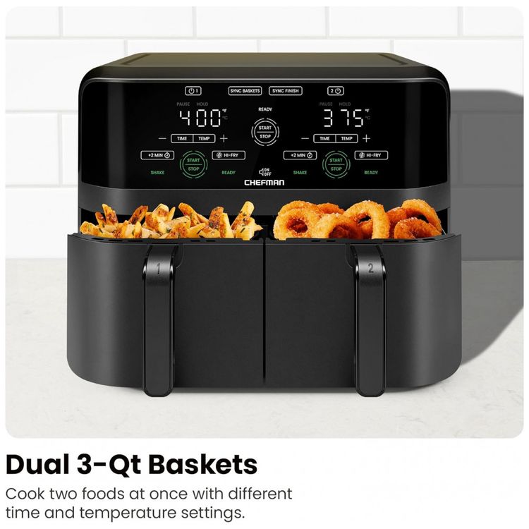 Fritadeira-Eletrica-Airfryer-com-2-Cestos-de-3L-e-Painel-de-foto-3