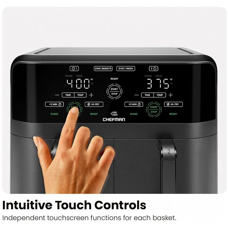 Fritadeira-Eletrica-Airfryer-com-2-Cestos-de-3L-e-Painel-de-foto-5