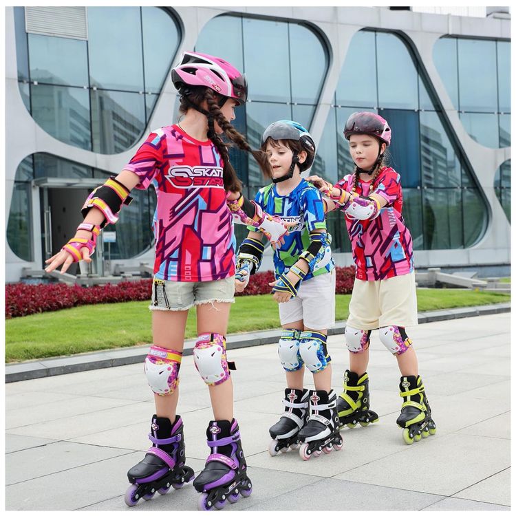 Patins-Infantil-Regulavel-com-4-Rodas-Iluminadas-Tam-BR-34-foto-4