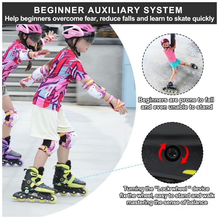 Patins-Infantil-Regulavel-com-4-Rodas-Iluminadas-Tam-BR-34-foto-1
