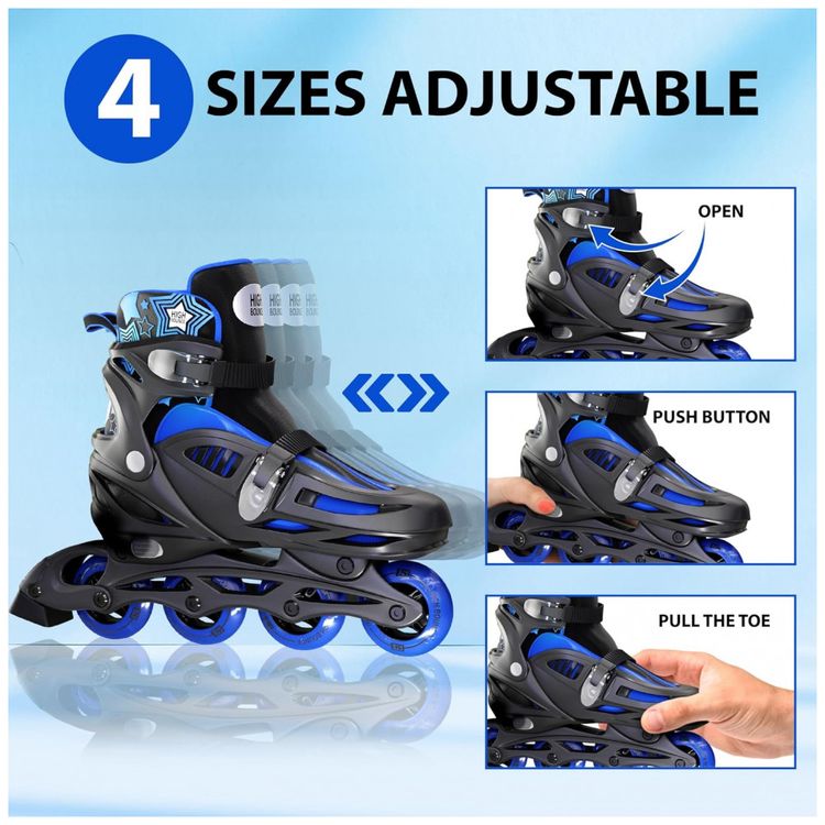 Patins-Regulavel-e-Ajustavel-para-Adultos-e-Criancas-Tam-BR-foto-4
